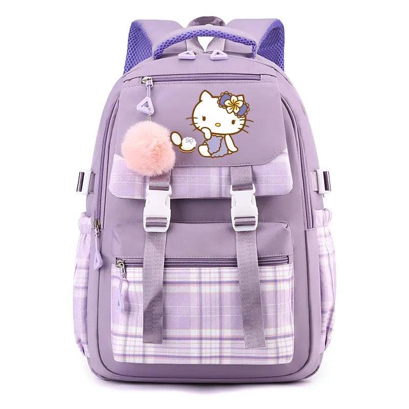 Cute Hello Kitty Backpack for Teenager Children Rucksack Women Casual School Bag - JVMCL