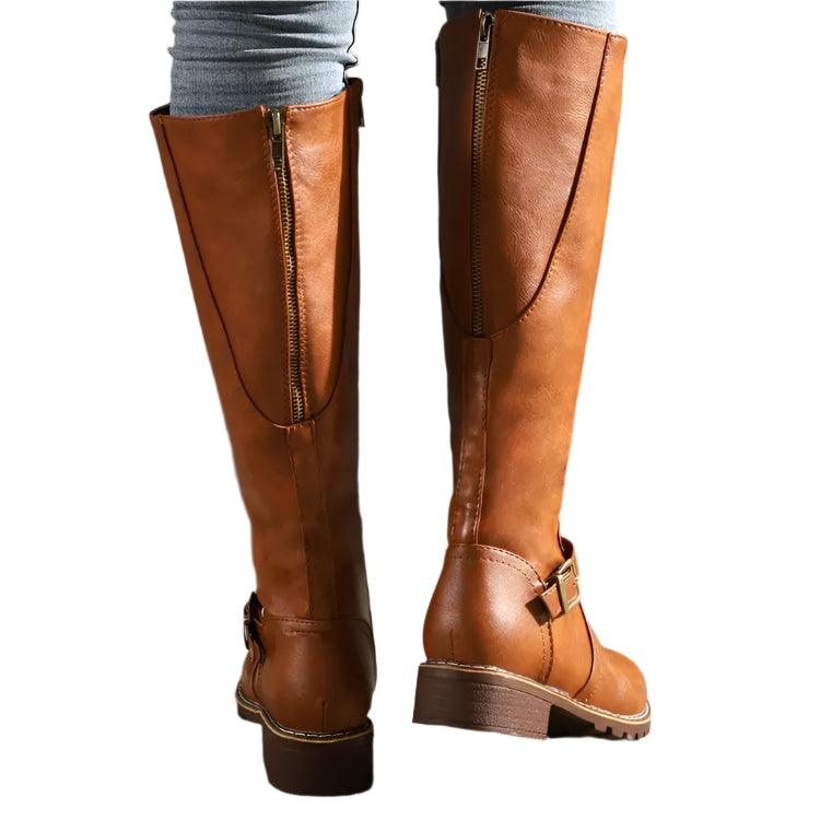 Women’s Fashion Comfortable Waterproof Long Boots – Plus Size Thigh High Boots - JVMCL