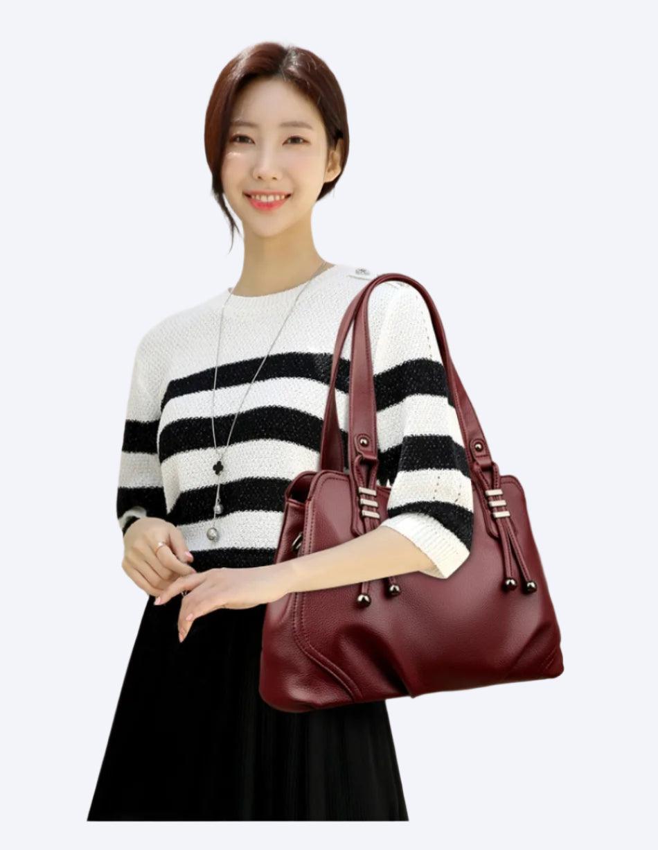 High-Quality Luxury 3-Layer Soft Leather Shoulder & Crossbody Designer Handbag - JVMCL