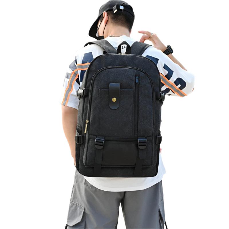 Large Capacity Camping, Hiking, Travel Sport Male Canvas Backpack - JVMCL