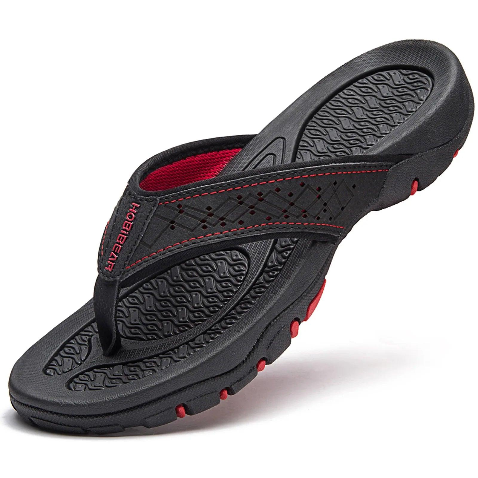 Men's Massage Flip Flops - Non-Slip Outdoor Travel Slippers (Sizes 40-50) - JVMCL