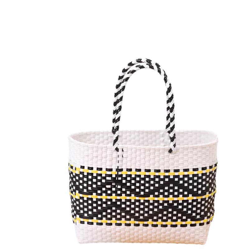 Handmade Plastic Woven Bohemian Tote – Summer Beach Shoulder Bag for Women - JVMCL