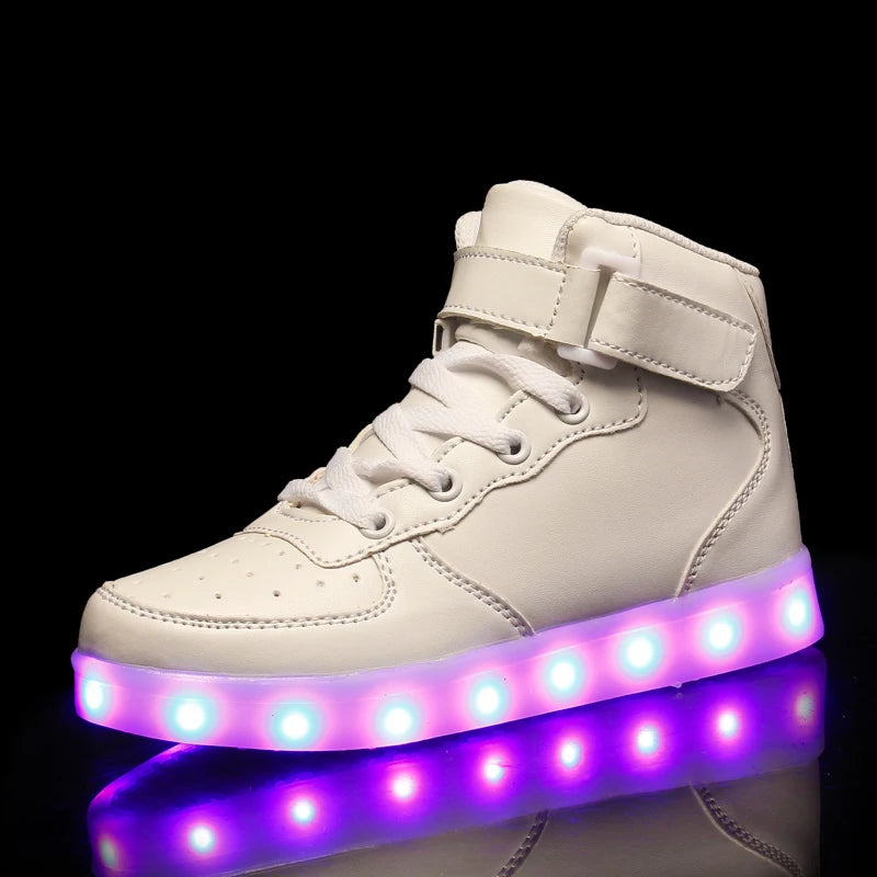 Unisex Glowing Luminous LED Sneakers – Light-Up Shoes for Boys, Girls & Adults - JVMCL