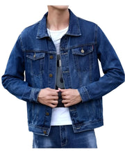 Men's Retro Denim Jacket – Slim Fit Washed Casual Jeans Coat for Spring & Autumn - JVMCL