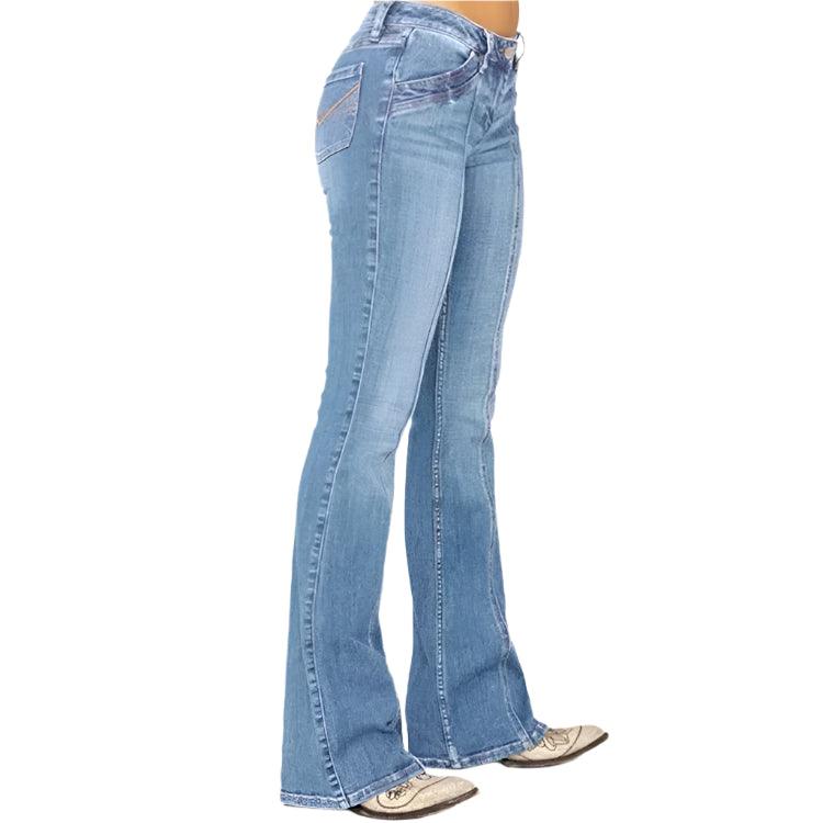 Women's Slimming Micro Flare Denim Pants – Y2K-Inspired Casual Elegance - JVMCL