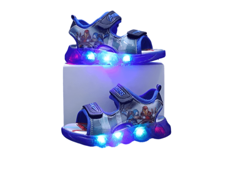 Marvel Spider-Man and Princess Toddler LED Light-Up Sandals Shoes - JVMCL