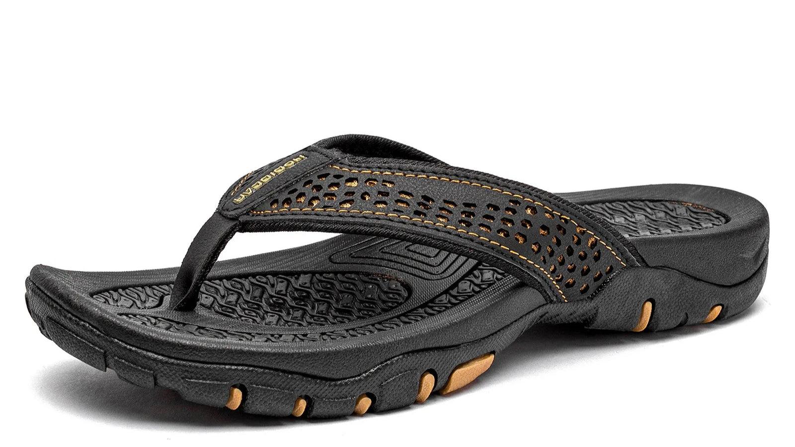 Men's Massage Flip Flops - Non-Slip Outdoor Travel Slippers (Sizes 40-50) - JVMCL