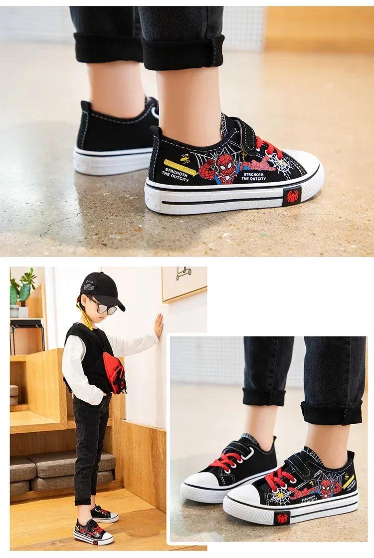 Anti-Slip, Soft Bottom Stylish Breathable Outdoor Sport Kids' Canvas Sneakers - JVMCL