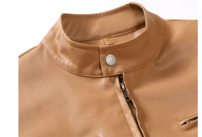 Stay Warm in Style: Plush Men's Leather Jacket Coat– Perfect for Autumn & Winter - JVMCL