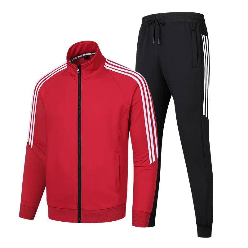 LightweightCasual Stylish and Comfortable Stand Up Collar Tracksuit Set - JVMCL