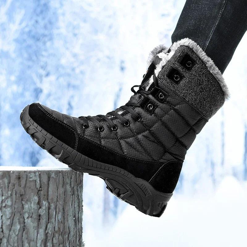 Men's Winter Ankle Snow Boots – Anti-Slip, Cold-Resistant Hiking Work Shoes - JVMCL