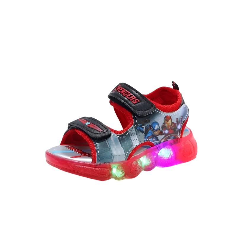 Marvel Spider-Man and Princess Toddler LED Light-Up Sandals Shoes - JVMCL