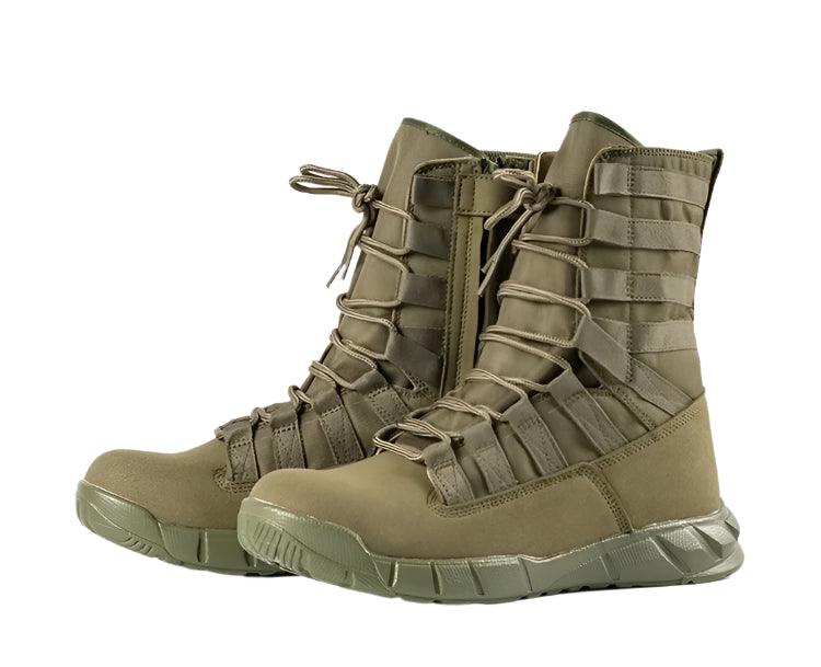 Lightweight Combat Boot – Green Desert Brown Tactical Hiking Boots for Men - JVMCL