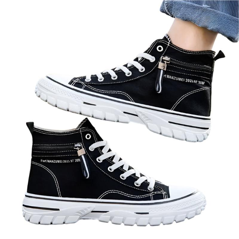 Fashion Breathable & Lightweight High-Top Canvas Casual Comfort Sneaker Shoes - JVMCL