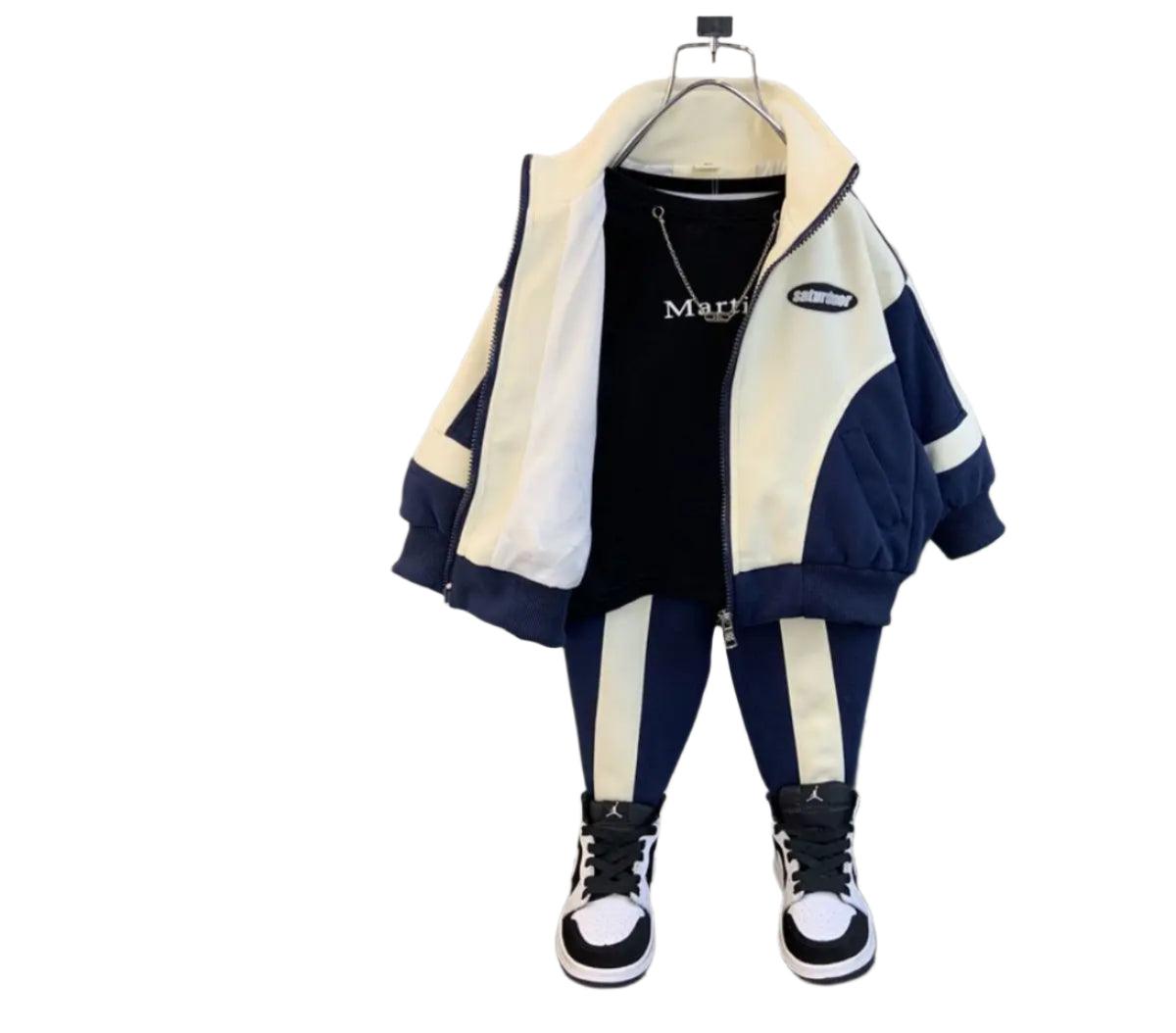 Comfortable Fit Boys' Trendy Casual 2-Piece Clothing Set: Kids Jacket and Pants - JVMCL