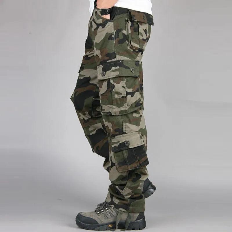 Casual Cotton Multi-Pocket Combat Overalls –Hip Hop Military Army Trousers - JVMCL