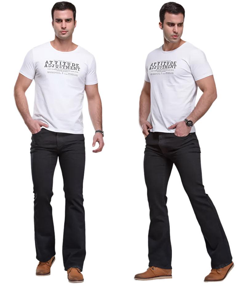 Japanese & Korean Retro Flare Jeans – High-Quality, Smart Casual Style - JVMCL