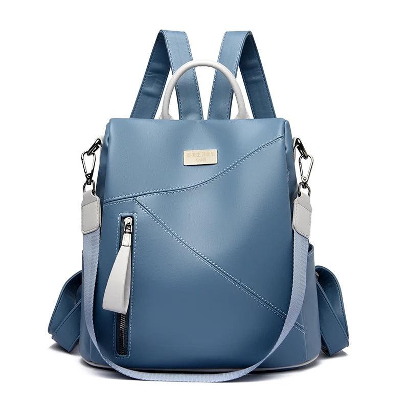 Chic Soft Leather Backpack – Stylish & Functional Travel Companion - JVMCL