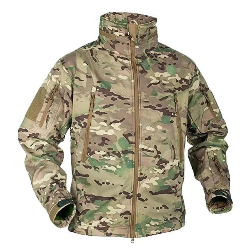 Men's Tactical Jacket - Waterproof Fleece Soft Shell Outdoor Sports Windproof Jacket - JVMCL