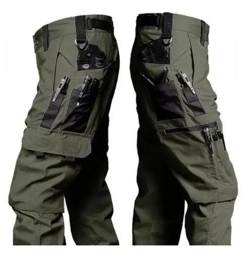 Men’s Multi-Pocket Wear-Resistant  Tactical Cargo Pants Trousers