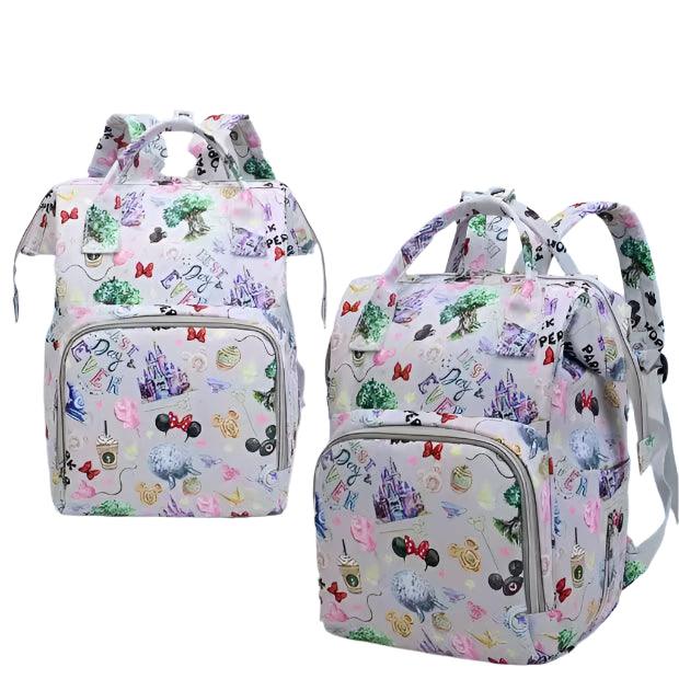 Expandable Personalized Mother and Baby Bag - Multifunctional Backpack by Disney - JVMCL