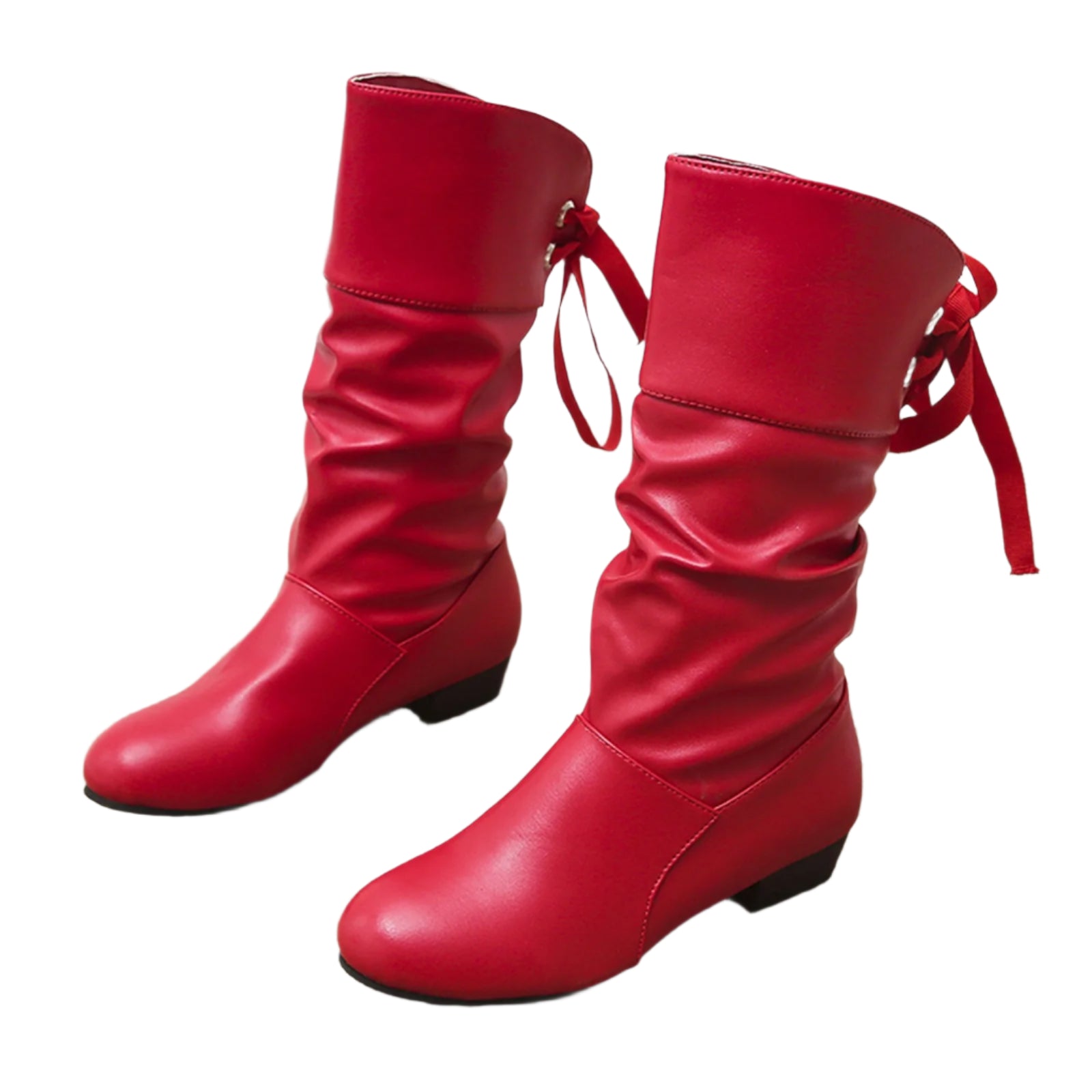 Women's Versatile Mid-Calf Boots – Chunky Heel Western-Inspired Motorcycle Boots - JVMCL