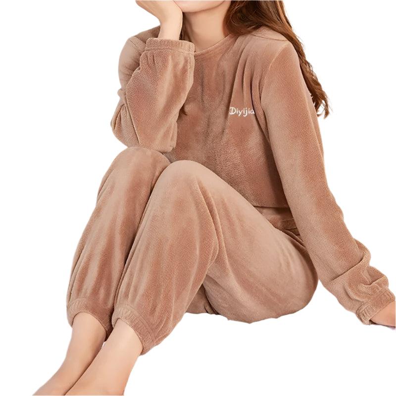 Women's Velvet Pajama Set – Cozy & Stylish Loungewear for Winter - JVMCL