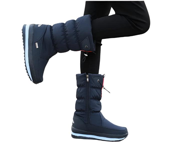 Fashion Platform Winter Thick Plush Waterproof Non-slip Boots Women Winter Shoes - JVMCL