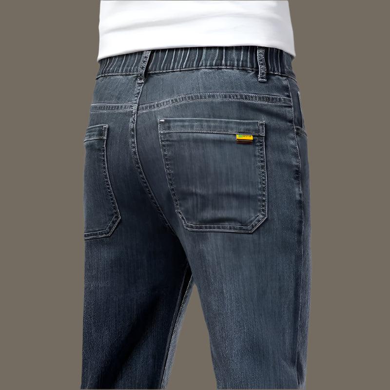 Men's Elastic Comfortable Thin Denim Jeans - JVMCL