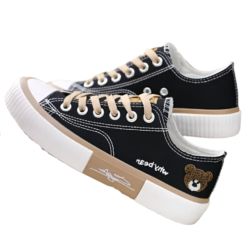 Cute High-Top Canvas Sneakers – Breathable & Stylish Print Vulcanized Shoes - JVMCL