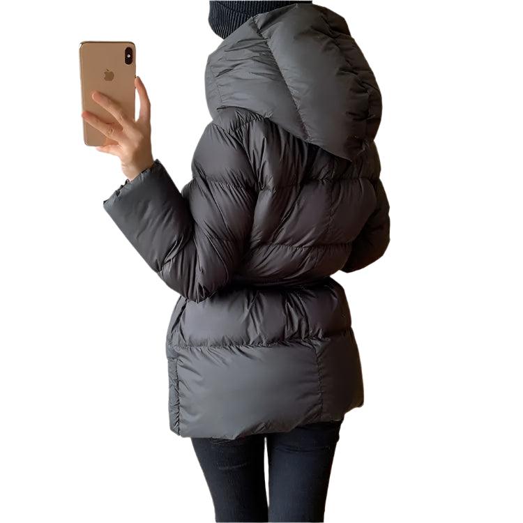 Stay Warm and Stylish Women's Winter Long Jacket - Cotton Padded Casual Parka - JVMCL