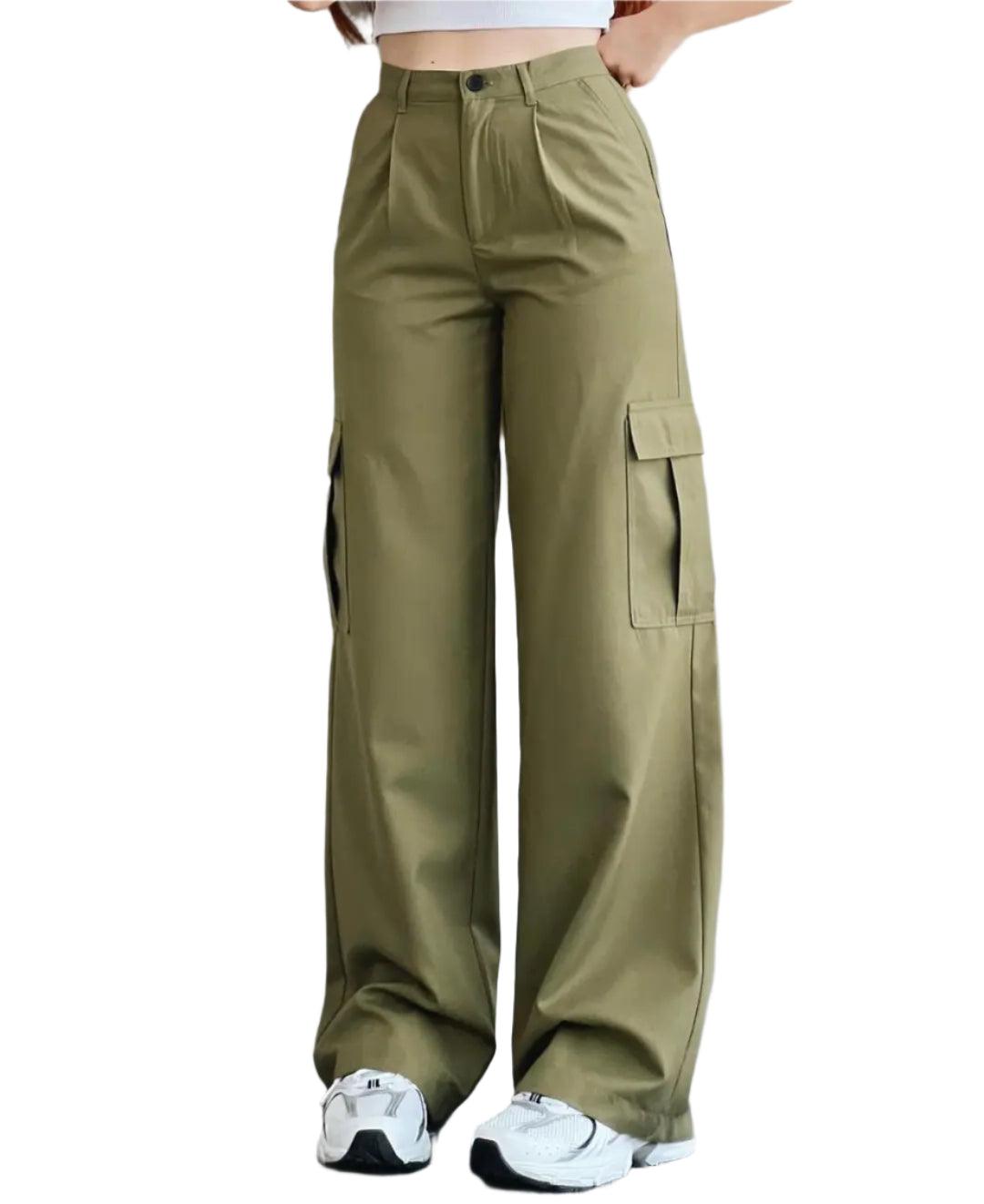 Y2K Vintage Cargo Pants – Harajuku Techwear Wide-Leg Joggers for Women - JVMCL