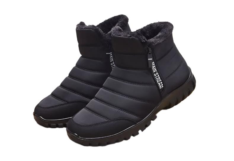 Plush Plus Size Winter Men Ankle Snow Boots Waterproof Non Slip Shoes - JVMCL