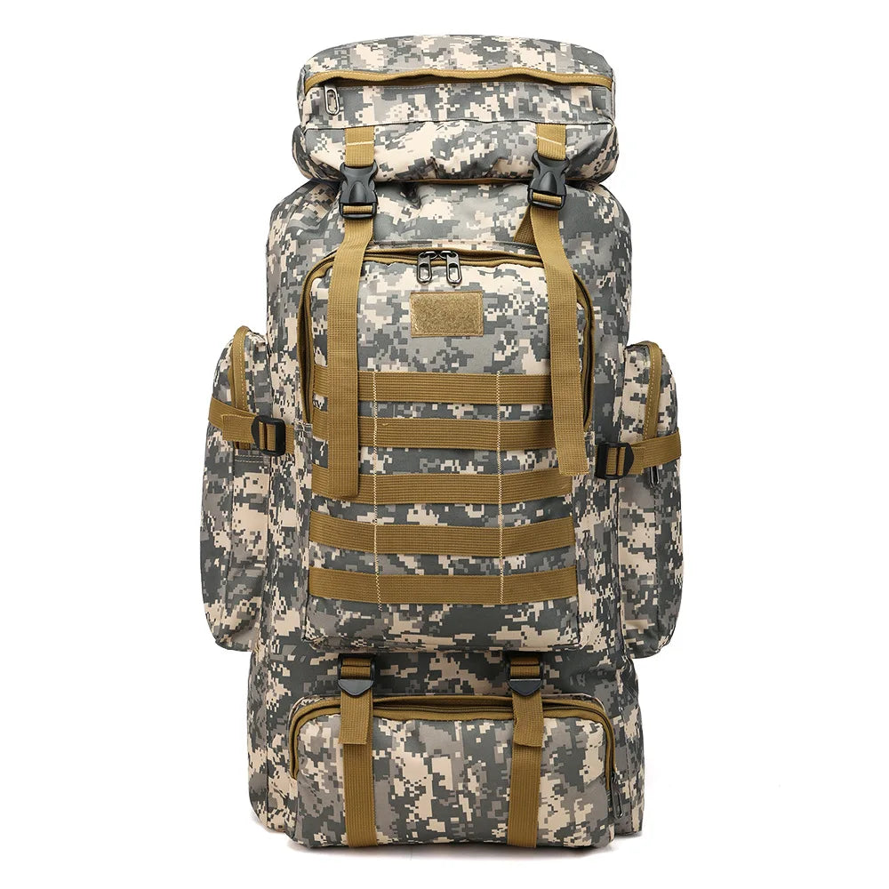 Outdoor 80L Tactical Backpack – Heavy-Duty Mountaineering & Hiking Rucksack