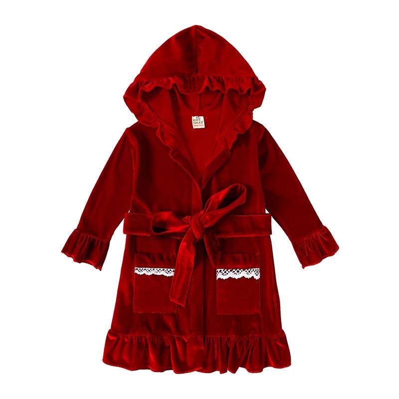 Velvet Night Gown Pajamas – Baby Girls & Boys Winter Warm Sleepwear - JVMCL