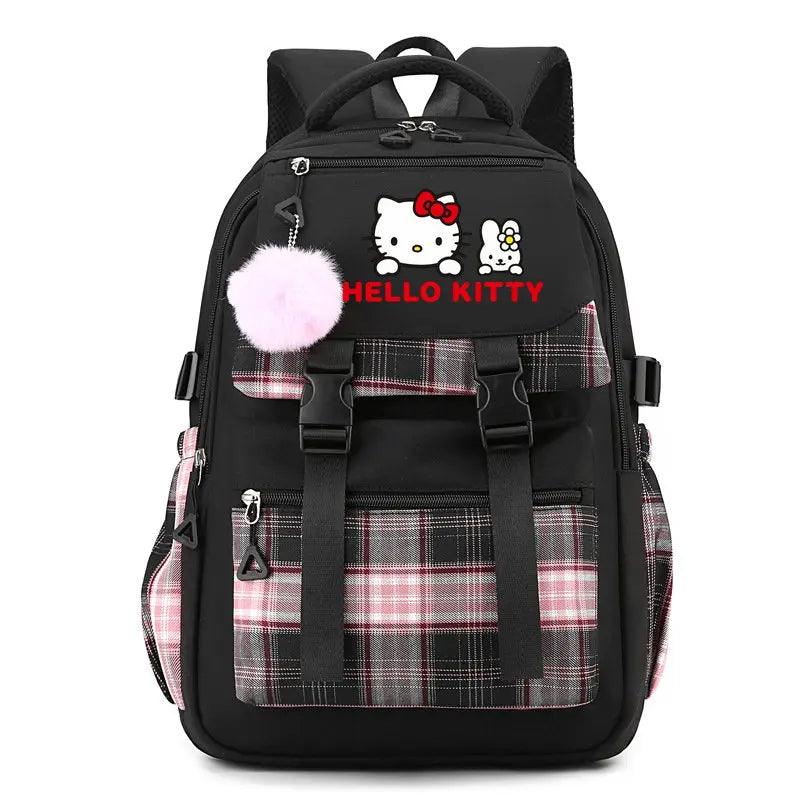 Cute Hello Kitty Backpack for Teenager Children Rucksack Women Casual School Bag - JVMCL