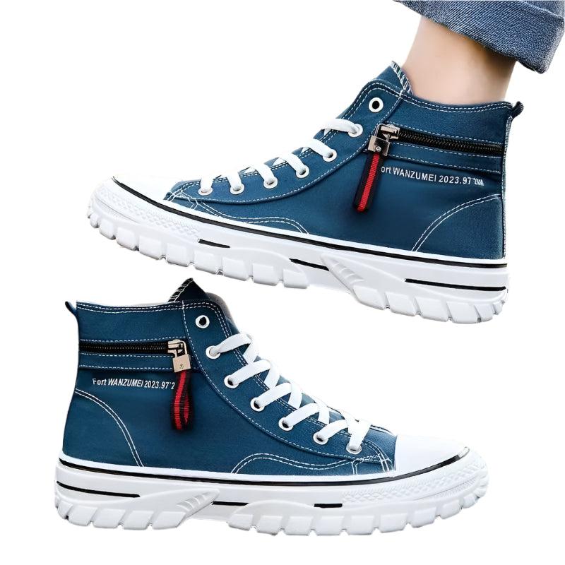 Fashion Breathable & Lightweight High-Top Canvas Casual Comfort Sneaker Shoes - JVMCL