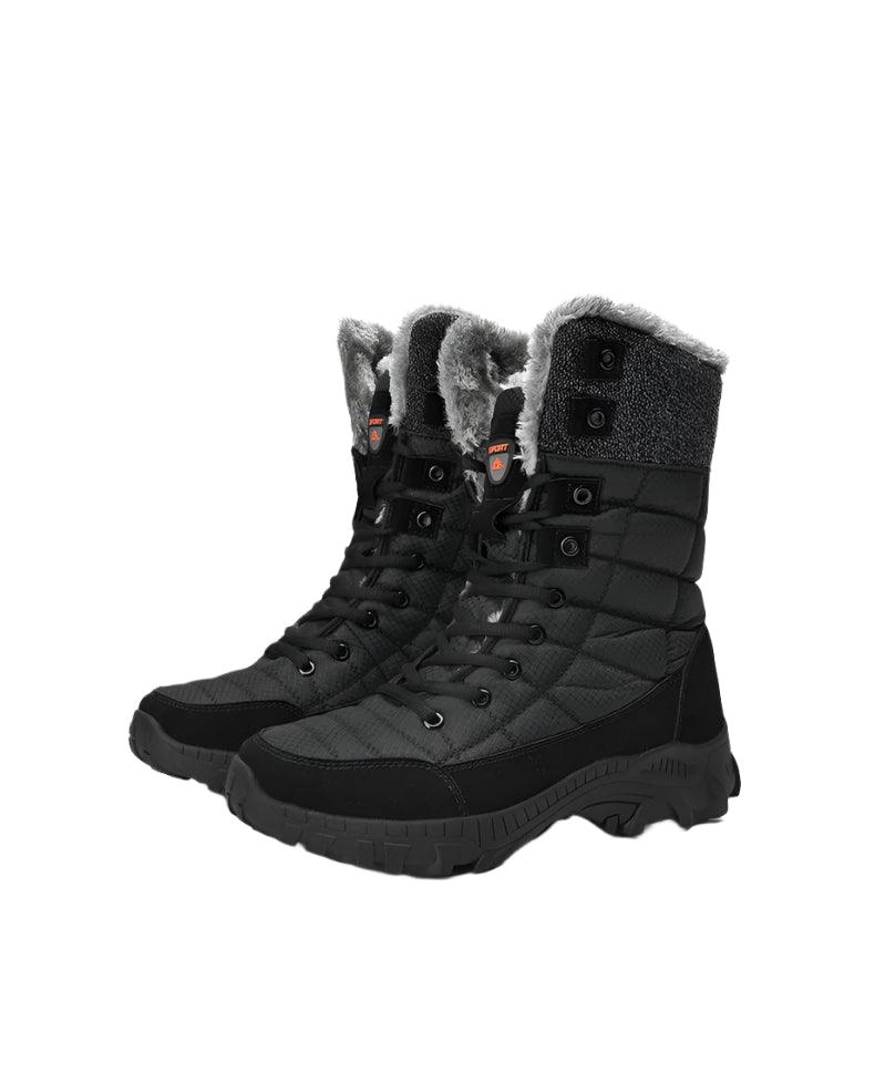 Super Warm Men Hiking Waterproof Leather Winter Snow Boots Sneakers - JVMCL