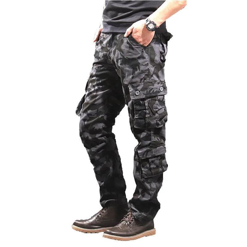 Casual Cotton Multi-Pocket Combat Overalls –Hip Hop Military Army Trousers - JVMCL