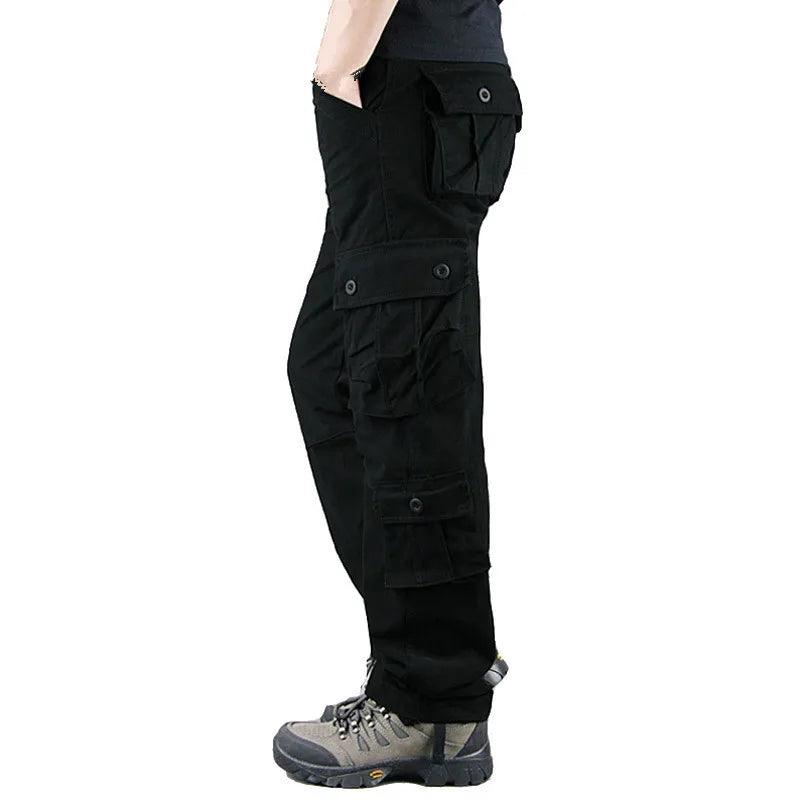 Casual Cotton Multi-Pocket Combat Overalls –Hip Hop Military Army Trousers - JVMCL