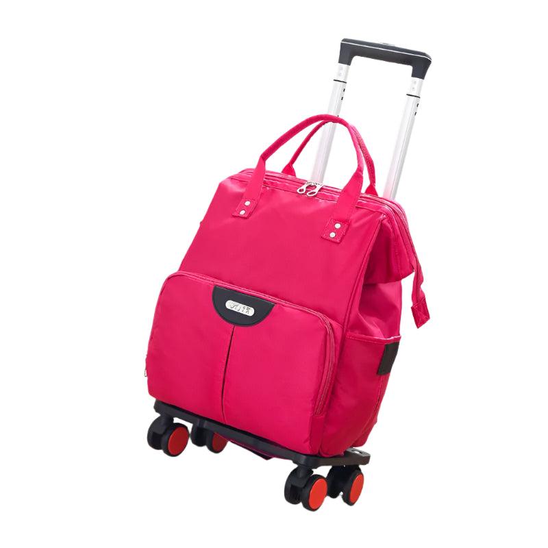 Wheeled Travel Backpack with Wheels – Large-Capacity Trolley Bag for Women - JVMCL