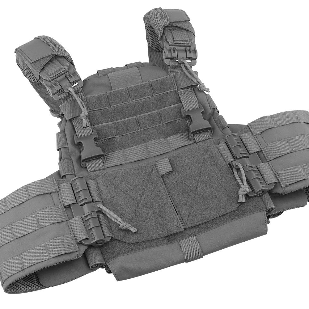 Quick Release MOLLE Plate Carrier for Airsoft, Hunting & Tactical Vest - JVMCL