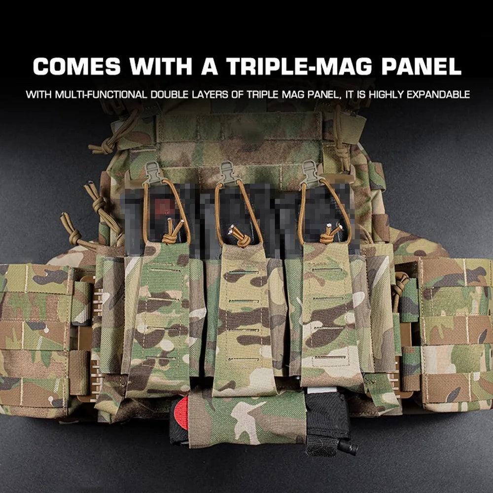 Quick Release MOLLE Plate Carrier for Airsoft, Hunting & Tactical Vest - JVMCL