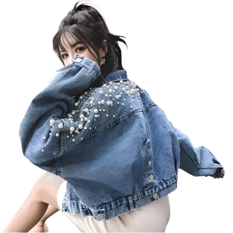 Denim Coat Women's Spring and Autumn Korean Version Loose Student Short Jacket - JVMCL