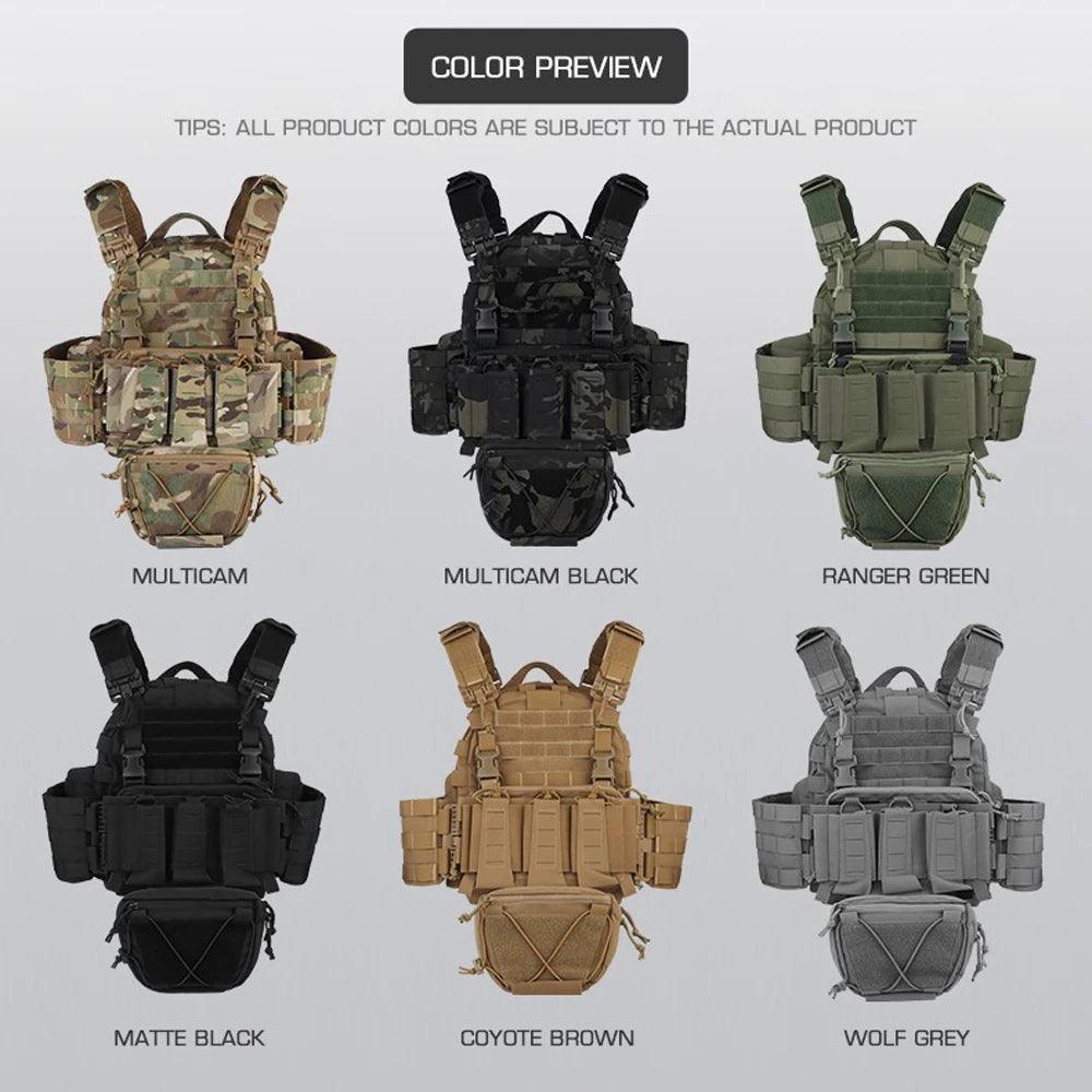 Quick Release MOLLE Plate Carrier for Airsoft, Hunting & Tactical Vest - JVMCL