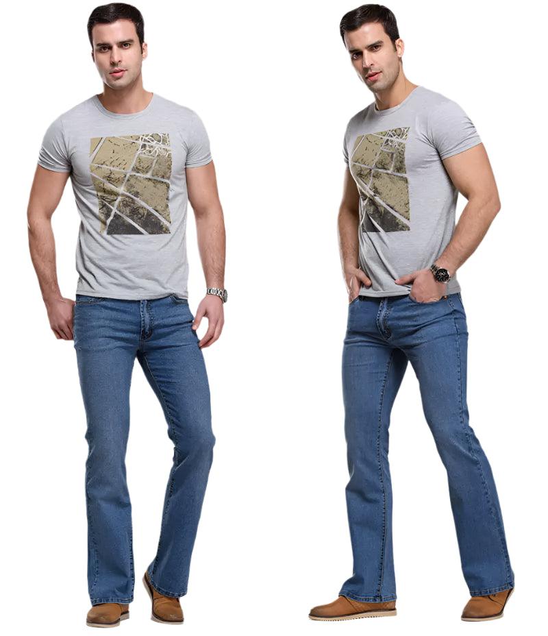 Japanese & Korean Retro Flare Jeans – High-Quality, Smart Casual Style - JVMCL