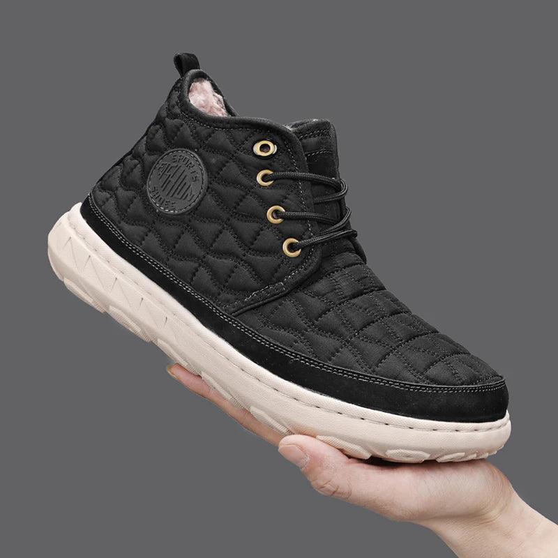 Comfortable Stylish Winter Warm Men’s Boots – Waterproof Non-Slip Plush Sneakers - JVMCL