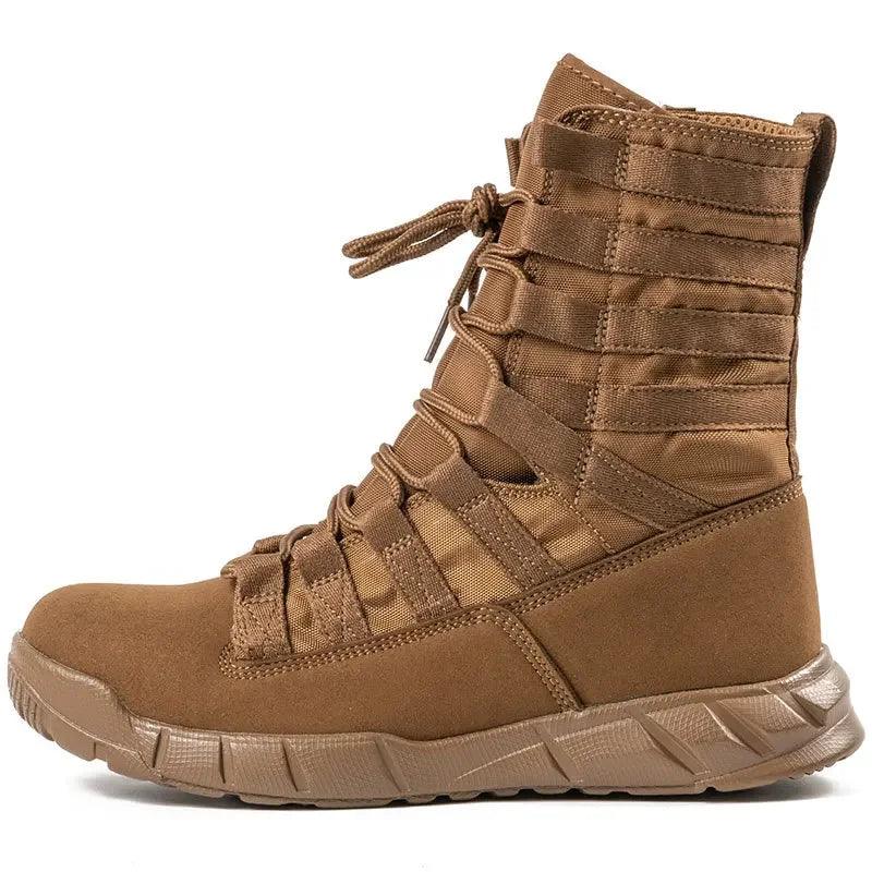 Lightweight Combat Boot – Green Desert Brown Tactical Hiking Boots for Men - JVMCL