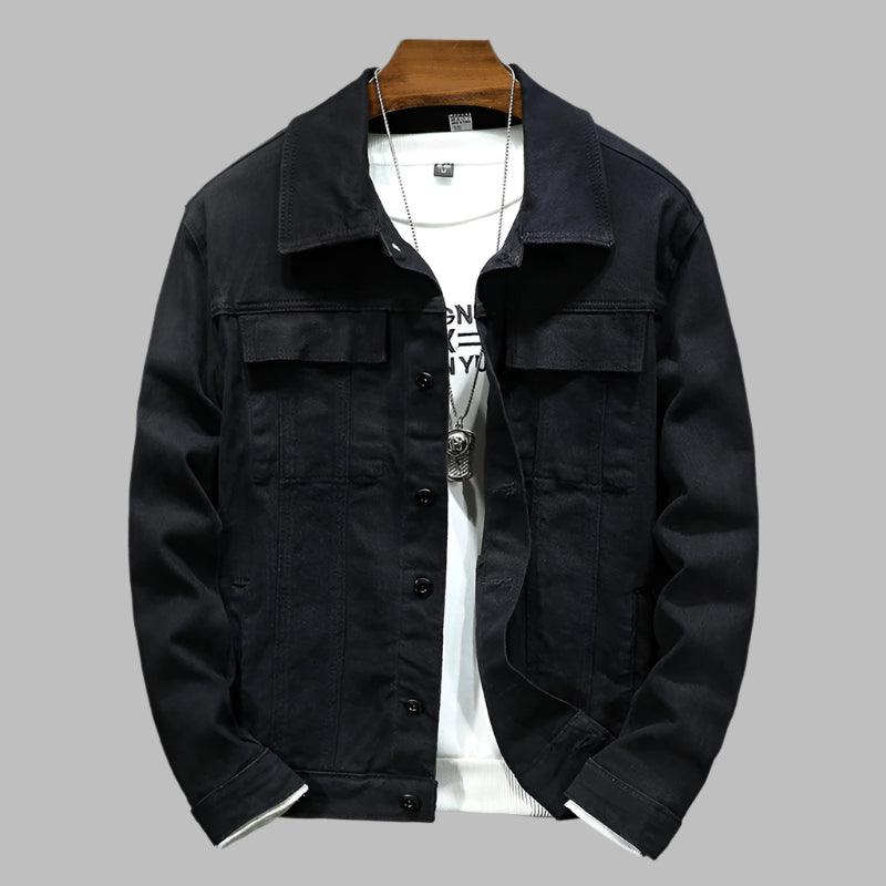 Fashion Casual Denim Jacket for Men – Hip-Hop Streetwear Classic - JVMCL