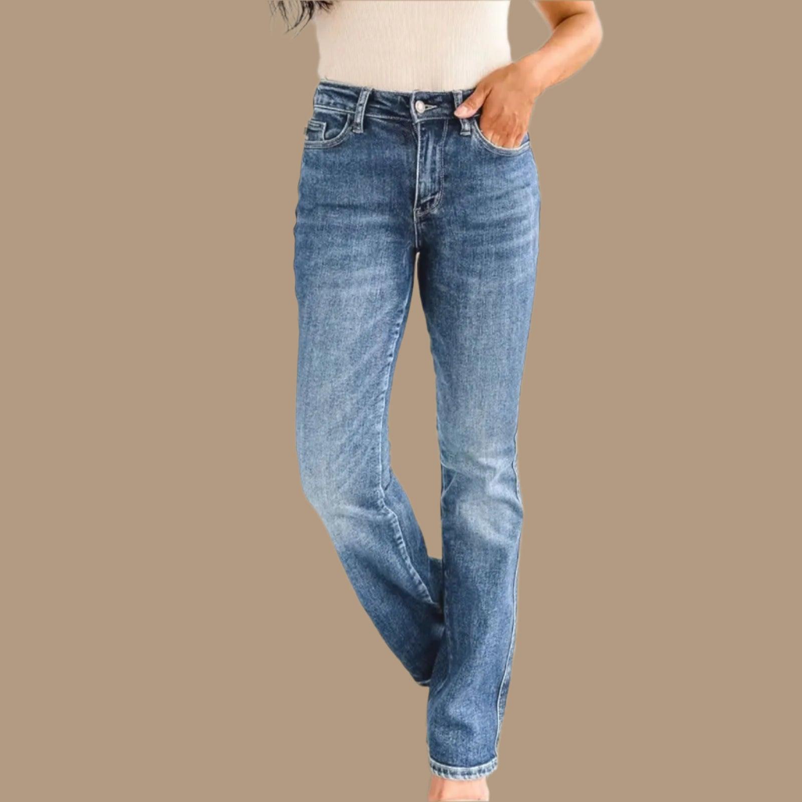 Women's High-Stretch Bootcut Flare Jeans – Classic, Chic & Ultra-Thin - JVMCL